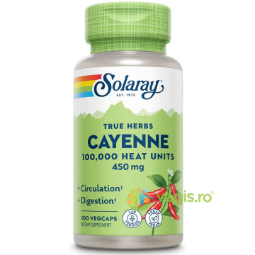 Cayenne 450mg 100cps vegetale Secom,