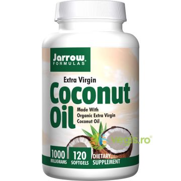 Coconut Oil Extra Virgin (Ulei de cocos) 1000mg 120cps Secom,