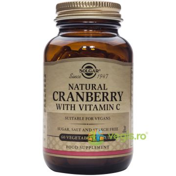 Cranberry Extract With Vit C 60cps (Merisoare naturale cu Vit C)