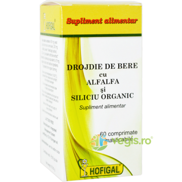 Drojdie Bere cu Alfalfa si Siliciu Organic 60cpr