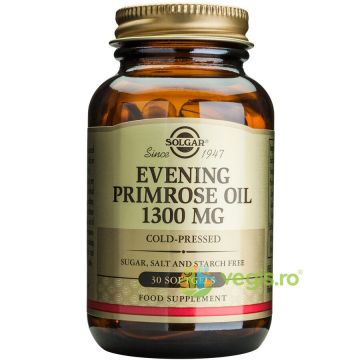 Evening Primrose Oil 1300mg 30cps (Ulei de luminita noptii)