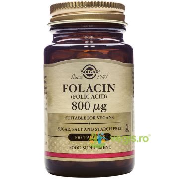 Folacin (Acid Folic) 800ug 100cps vegetale