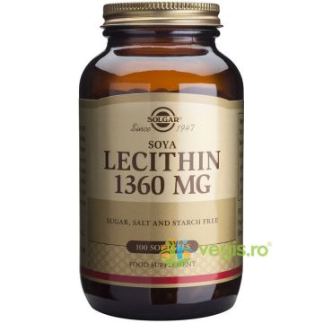 Lecithin 1360mg 100cps (Lecitina din soia)