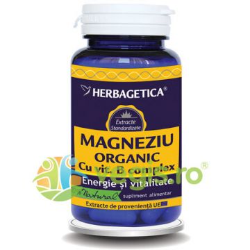 Magneziu Organic Cu B-Complex 60cps