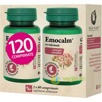 Pachet Emocalm cu Valeriana 60cpr+60cpr