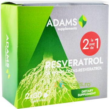 Pachet Resveratrol 50mg 30cps+30cps