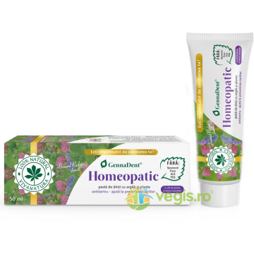 Pasta de Dinti Homeopatic cu Argila si Plante 50ml