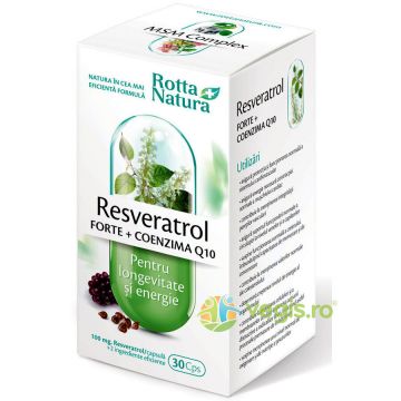 Resveratrol Forte + Coenzima Q10 30cps