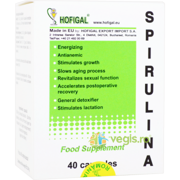 Spirulina 500mg 40cps