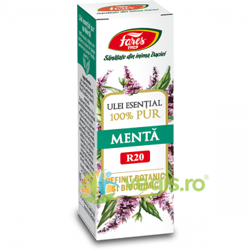 Ulei de Menta 100% Pur (R20) Definit Botanic si Biochimic 10ml