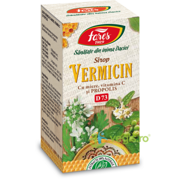 Vermicin (Antiparazitar) - Sirop Miere, Vit C si Propolis (D73) 100ml