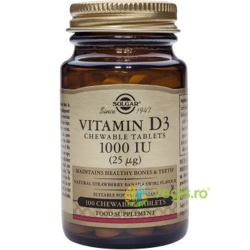 Vitamina D3 1000iu 100tb Masticabile