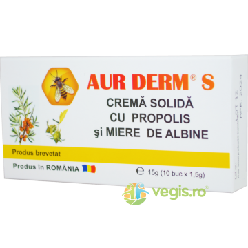 Aur Derm S Supozitoare Cu Propolis Si Miere 10*1.5g