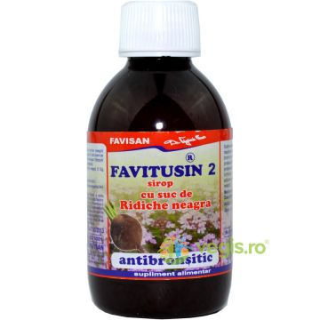 Favitusin 2 - Sirop Antibronsitic cu Suc de Ridiche Neagra 200ml