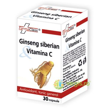 Ginseng Siberian si Vitamina C 30cps