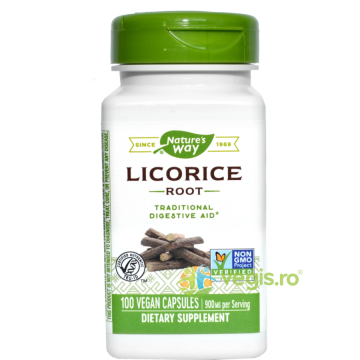 Licorice 450mg (Lemn dulce) 100cps Secom,