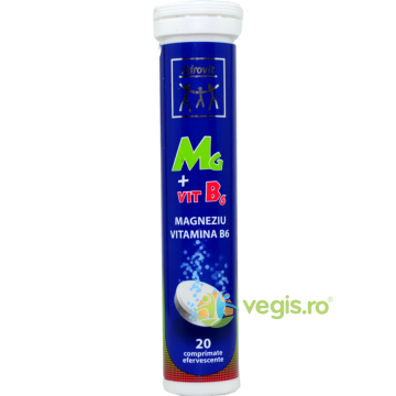 Magneziu + Vitamina B6 Efervescent 20cpr