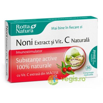 Noni Extract + Vitamina C Naturala 30cpr