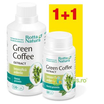 Pachet Green Coffee Extract 120cps+60cps Gratis