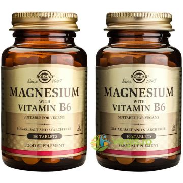 Pachet Magnesium+B6 (Magneziu cu vitamina B6) 100tb+100tb