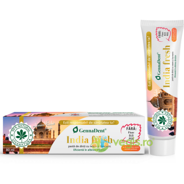 Pasta de Dinti GennaDent India Fresh cu Neem si Turmeric 80ml