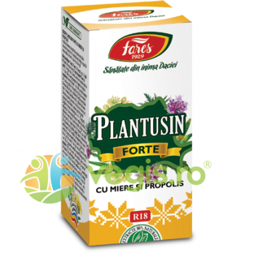 Sirop Plantusin Forte cu Miere, Vitamina C Si Propolis (R18) 100ml