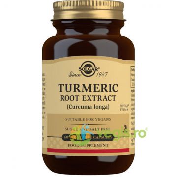 Turmeric Root Extract 60cps(Extract din radacina de Turmeric)