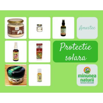 Amestec protectie solara naturala - Pachet uleiuri de preparat acasa