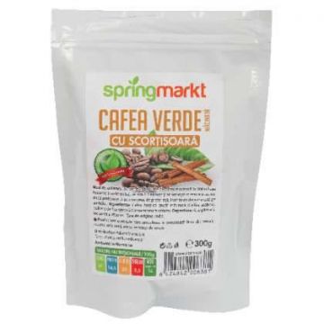 Cafea Verde Macinata + Scortisoara 300g - Adams Vision