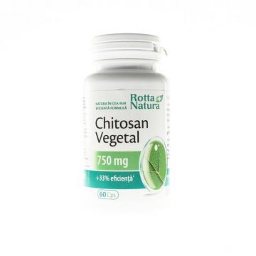 Chitosan Vegetal 750mg 60cps - Rotta Natura