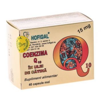 Coenzima Q10 in ulei de catina 40cps - Hofigal