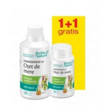 Concentrat de otet de mere 90cps + 30cps gratis - Rotta Natura