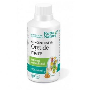 Concentrat de otet de mere 90cps - Rotta Natura