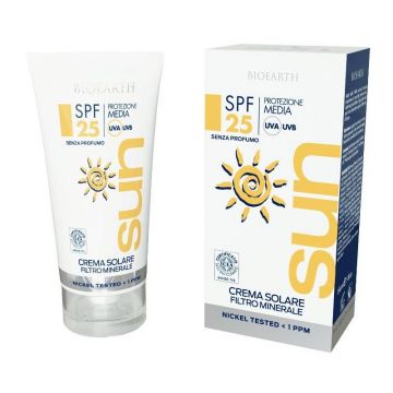 Crema solara SPF 25 cu filtre minerale 150ml Biosun - BIOEARTH