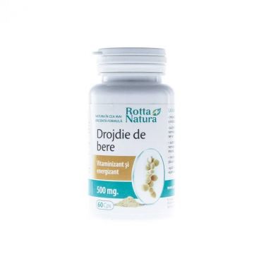 Drojdie Bere 500mg 60cps - Rotta Natura