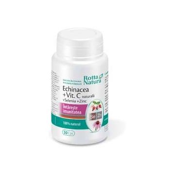 Echinaceea+Vitamina C+Seleniu+Zinc 30cps - Rotta Natura