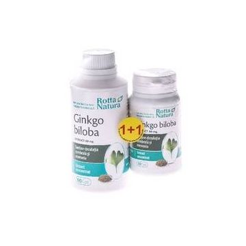 Ginkgo Biloba Extract 60mg 90cps+30cps Gratis - Rotta Natura