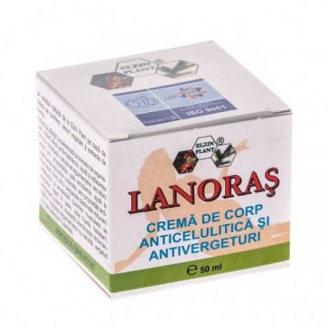 Lanoras Crema anticelulita si antivergeturi 50ml - Elzin plant