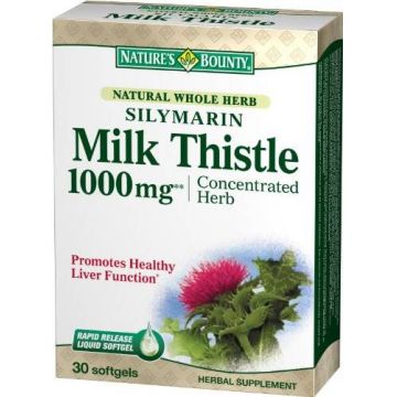 Silymarin Milk Thistle 1000mg 30cps - Nature's Bounty