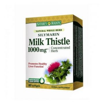 Silymarin Milk Thistle 1000mg 60cps - Nature's Bounty