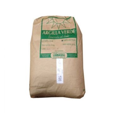 Argila verde fina, pentru uz extern, 25kg - Argital