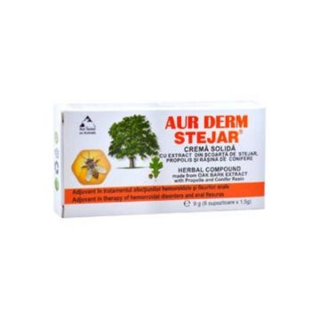 Aur Derm supozitoare S stejar 1,5g - 10buc - LAUR MED