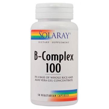 B-Complex 100mg 50tb - Solaray - Secom