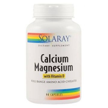 Calcium Magnesium with Vitamin D 90tb - Solaray - Secom