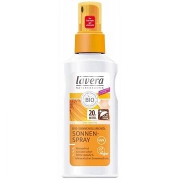 Crema - Spray de protectie solara cu ulei de floarea soarelui - eco-bio 125ml - Lavera
