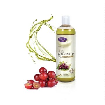 Grapeseed Pure Oil(ulei samburi de struguri) 473ml - Life Flo - Secom