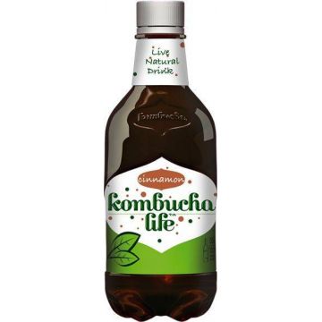 Kombucha Life cu scortisoara 500ml - Kombucha Life