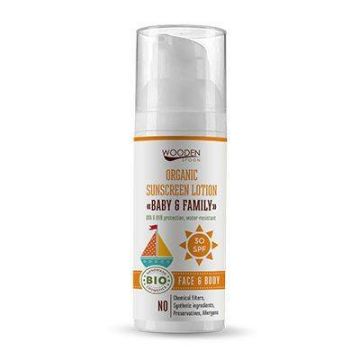 Lotiune protectie solara SPF 30 eco-bio 50ml - Wooden Spoon