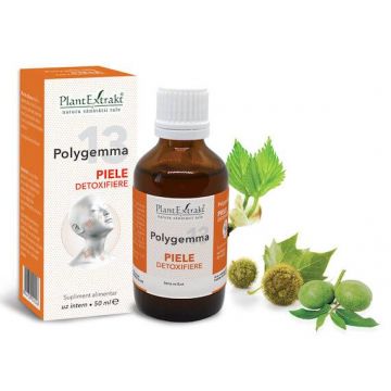 Polygemma 13 - Piele detoxifiere 50ml Plantextrakt