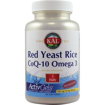 Red Yeast Rice CoQ-10 Omega-3 60tb - KAL - Secom